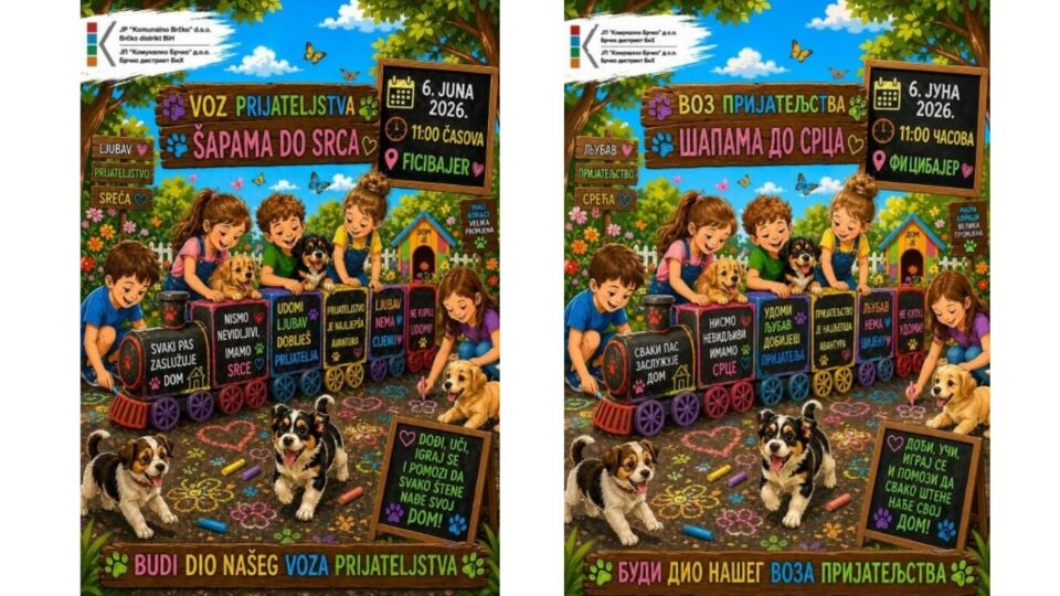Vlak prijateljstva – šape u srce: “Kreativna radionica za djecu na Fitzibayeru” Vlak prijateljstva – šape u srce: “Kreativna radionica za djecu na Fitzibayeru”